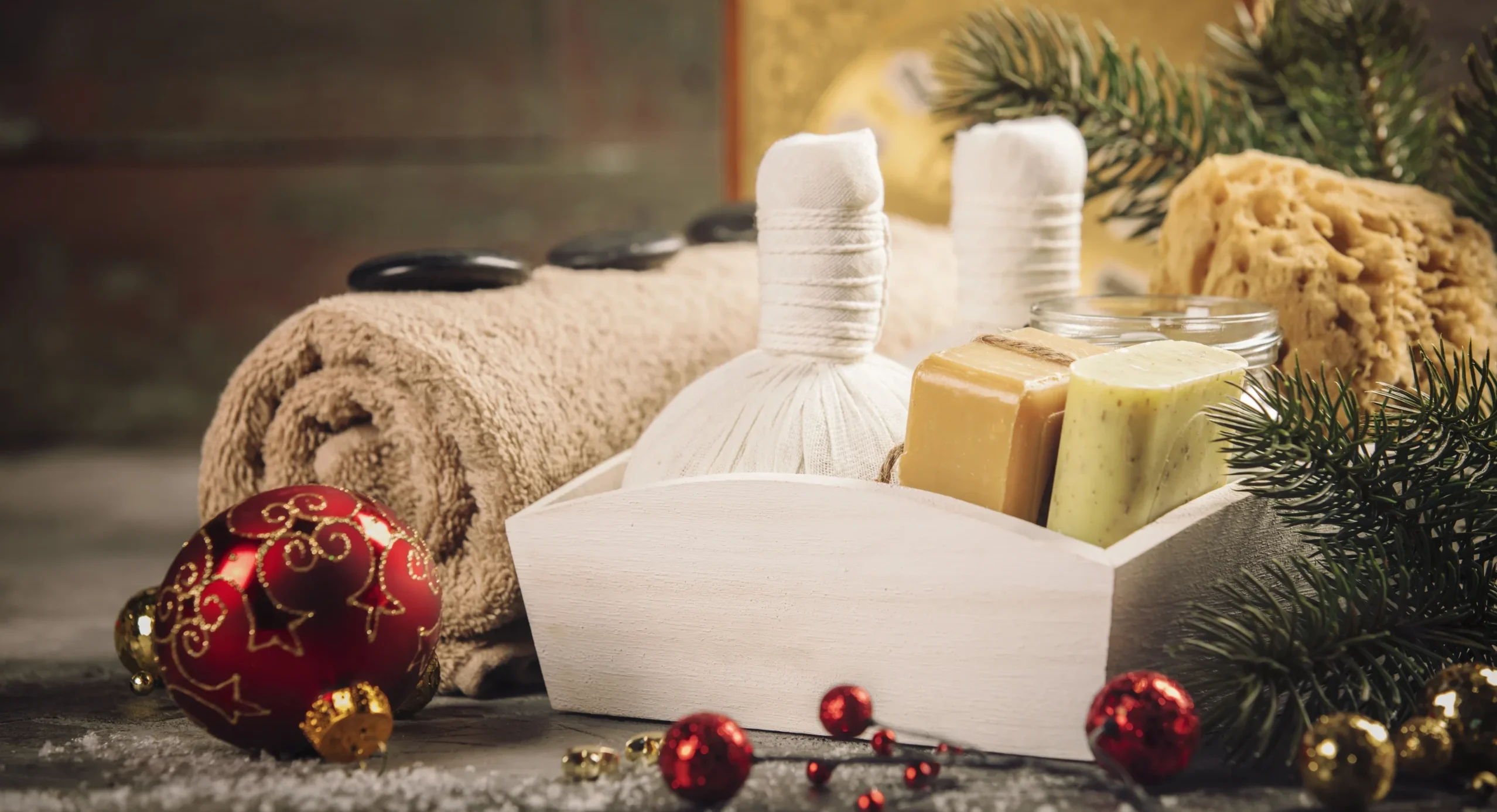 Christmas SPA composition - Give the Gift of Wellness: Why a Ciao Bella Spa Experience Is the Perfect Holiday Present - Ciao Bella Spa