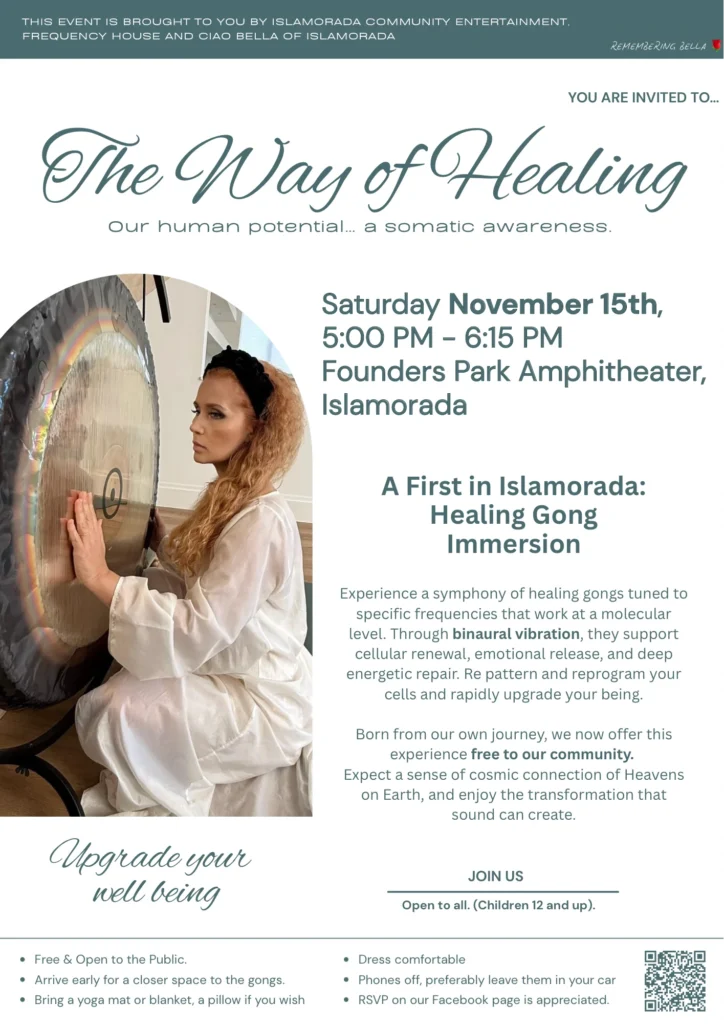 Experience Healing Through Sound: Join Ciao Bella for a Transformative Gong Immersion in the Florida Keys
