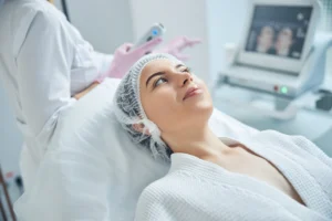 How Are Next-Gen Non-Invasive Treatments Changing the Future of Skincare? - woman receiving beauty treatment in medical spa